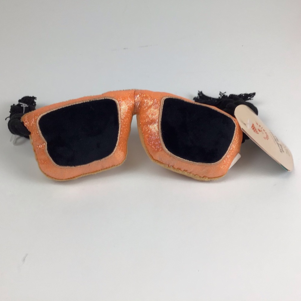 Cosmo Furbabies Squeaky Sunglasses Dog Toy-Plush & Rope Crinkle Paper